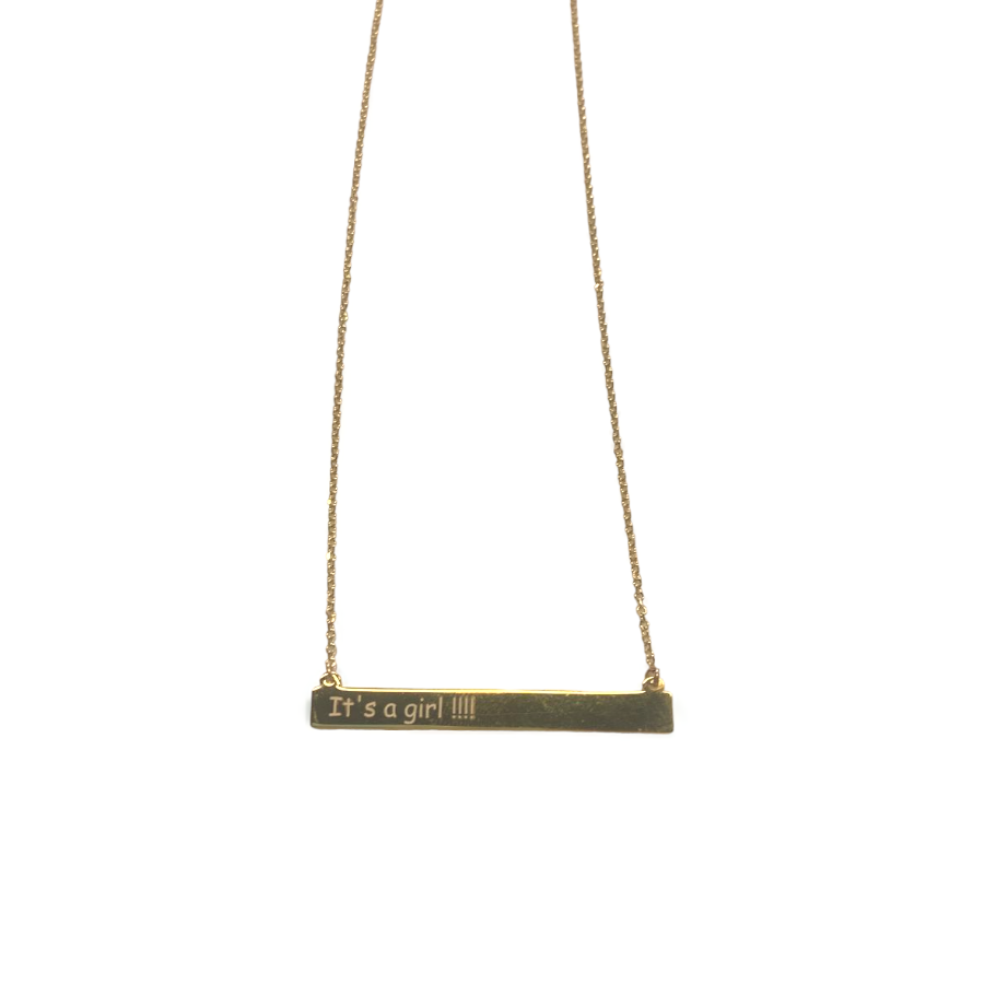 Vernus | I&#39;ts a Girl Necklace | Gold Plated 925 Silver