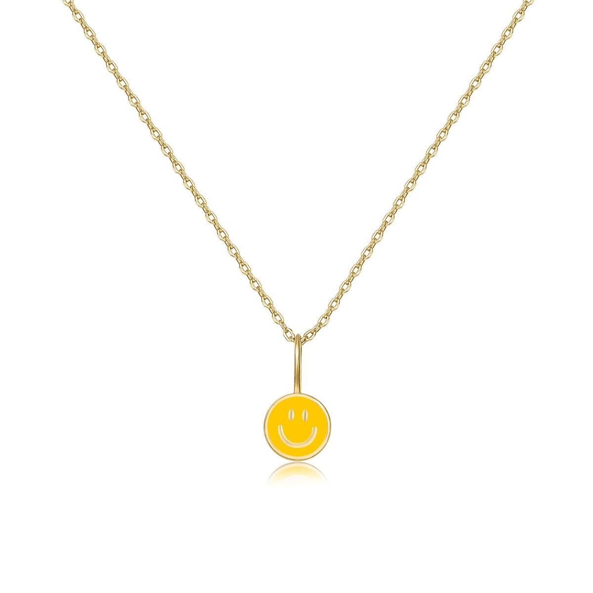 Happy Kids II | Lychee Necklace | Yellow Enamel | 14K Gold Plated 925 Silver