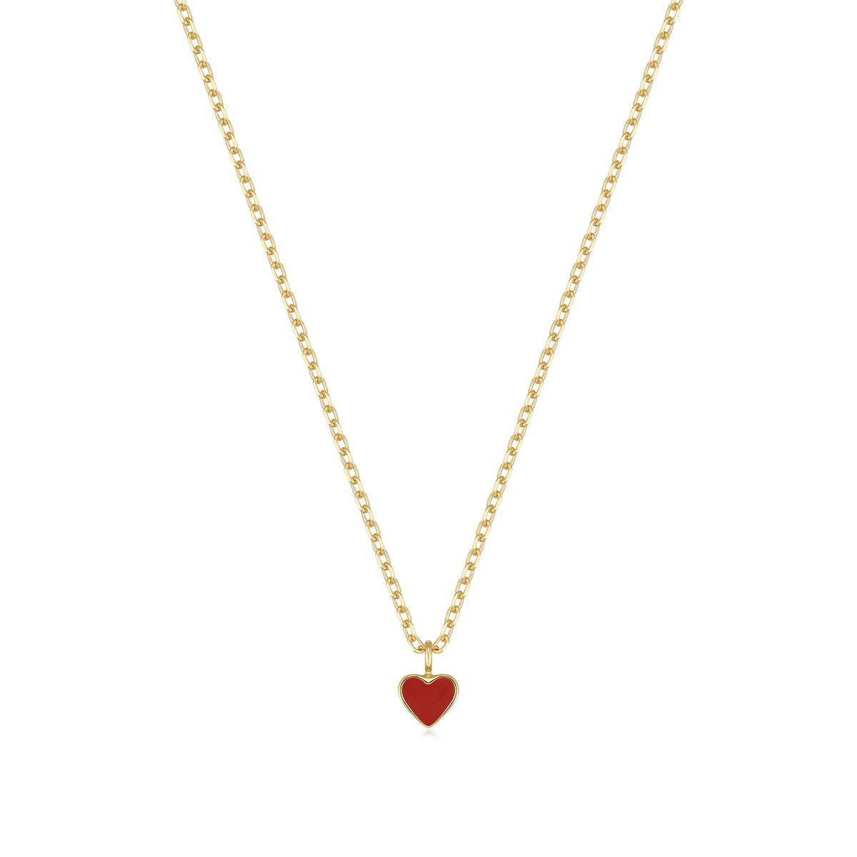 Happy Kids II | Pomegranate Necklace | Red Enamel | 14K Gold Plated 925 Silver