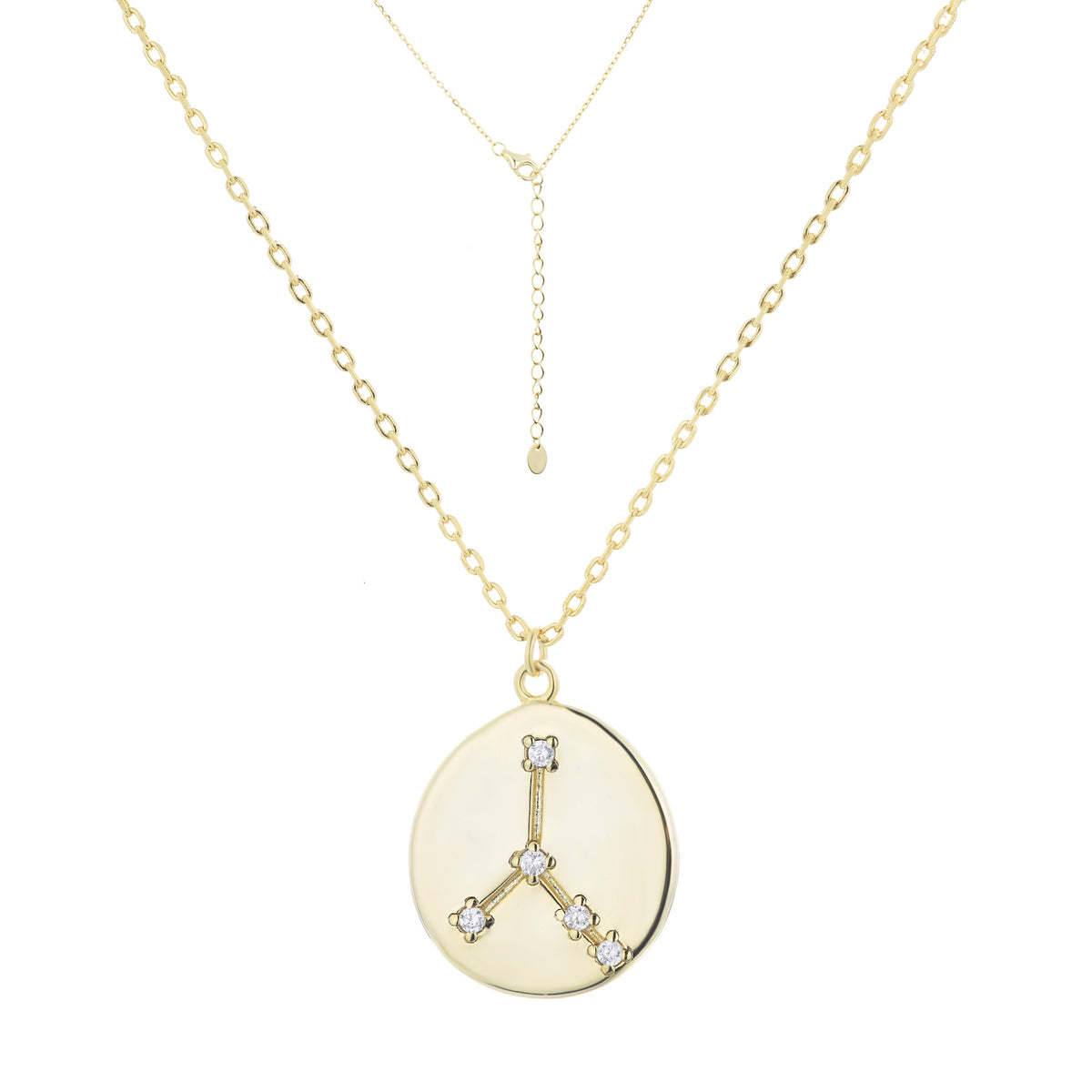 CANCER - ΚΑΡΚΙΝΟΣ Pendant | White CZ | 18K Gold Plated 925 Silver