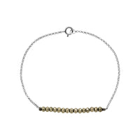 Argentum - Tantum Bracelet - Pyrite - White Rhodium Plated Silver