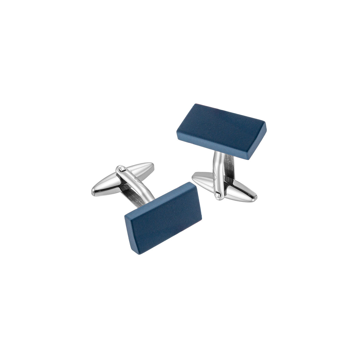 Aeon | Valencia Cufflinks | Blue Enamel Coated Stainless Steel