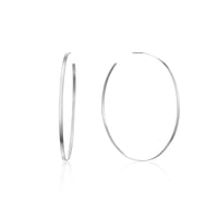 Poena | Vettore Earring | White Rhodium Plated Steel Filled 925 Silver