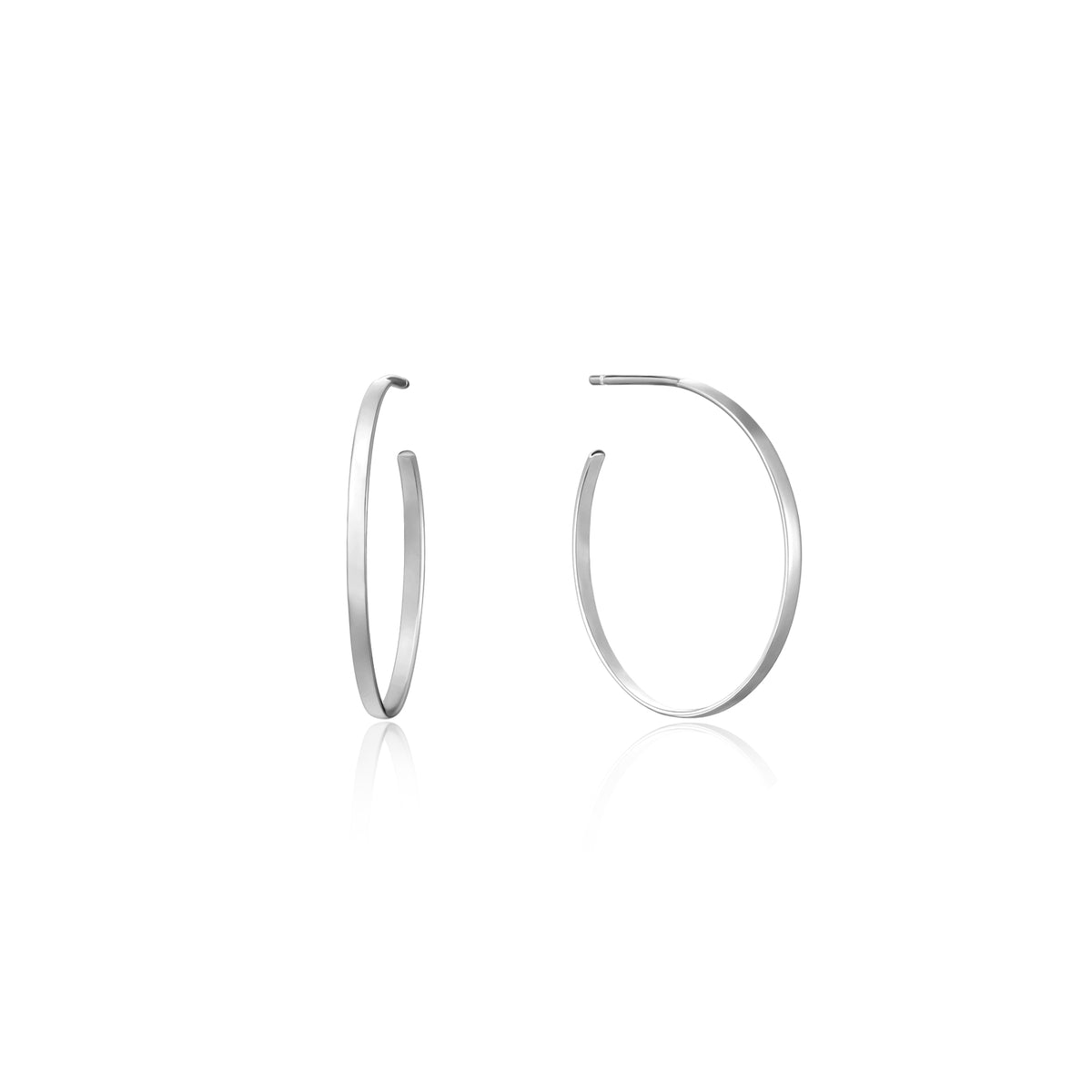 Poena | Chilalo Earring | White Rhodium Plated Steel Filled 925 Silver