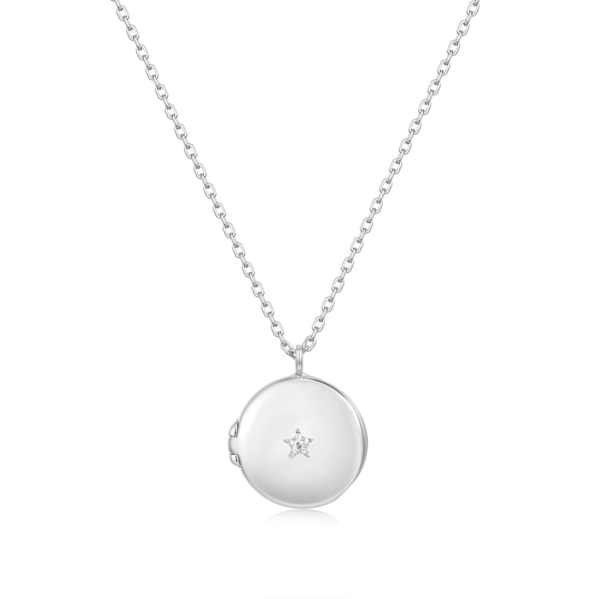 Mellonia | Pernambuco Necklace | White CZ | White Rhodium Plated 925 Silver