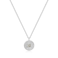 Poena | Kinabalu Necklace | Labradorite | White Rhodium Plated 925 Silver