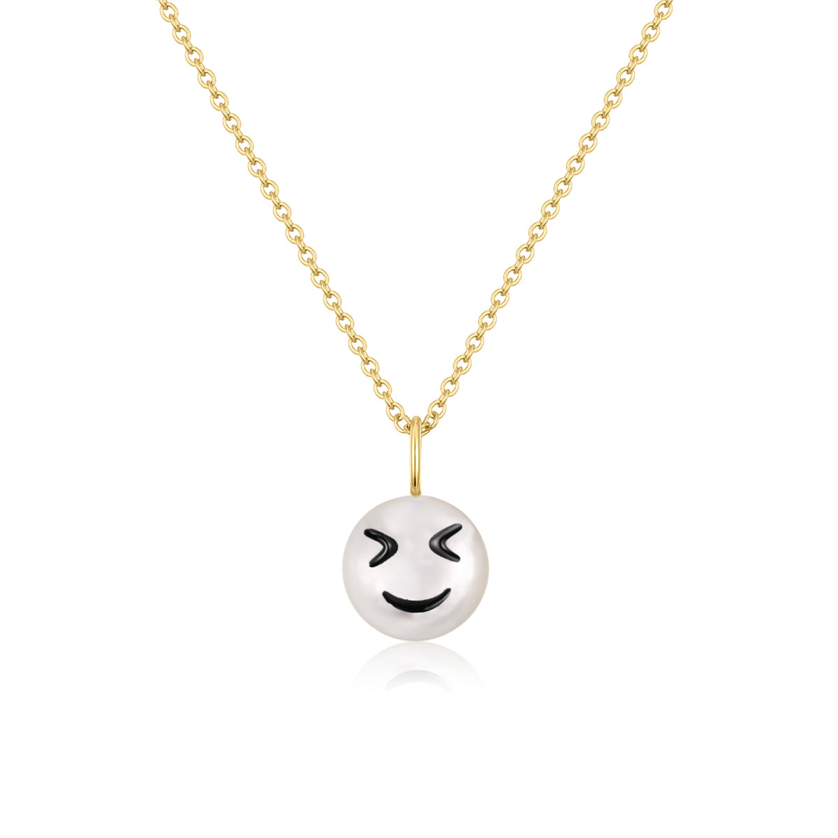 Happy Kids | Blush Pendant | White Mother of Pearl | 14K Gold Plated 925 Silver