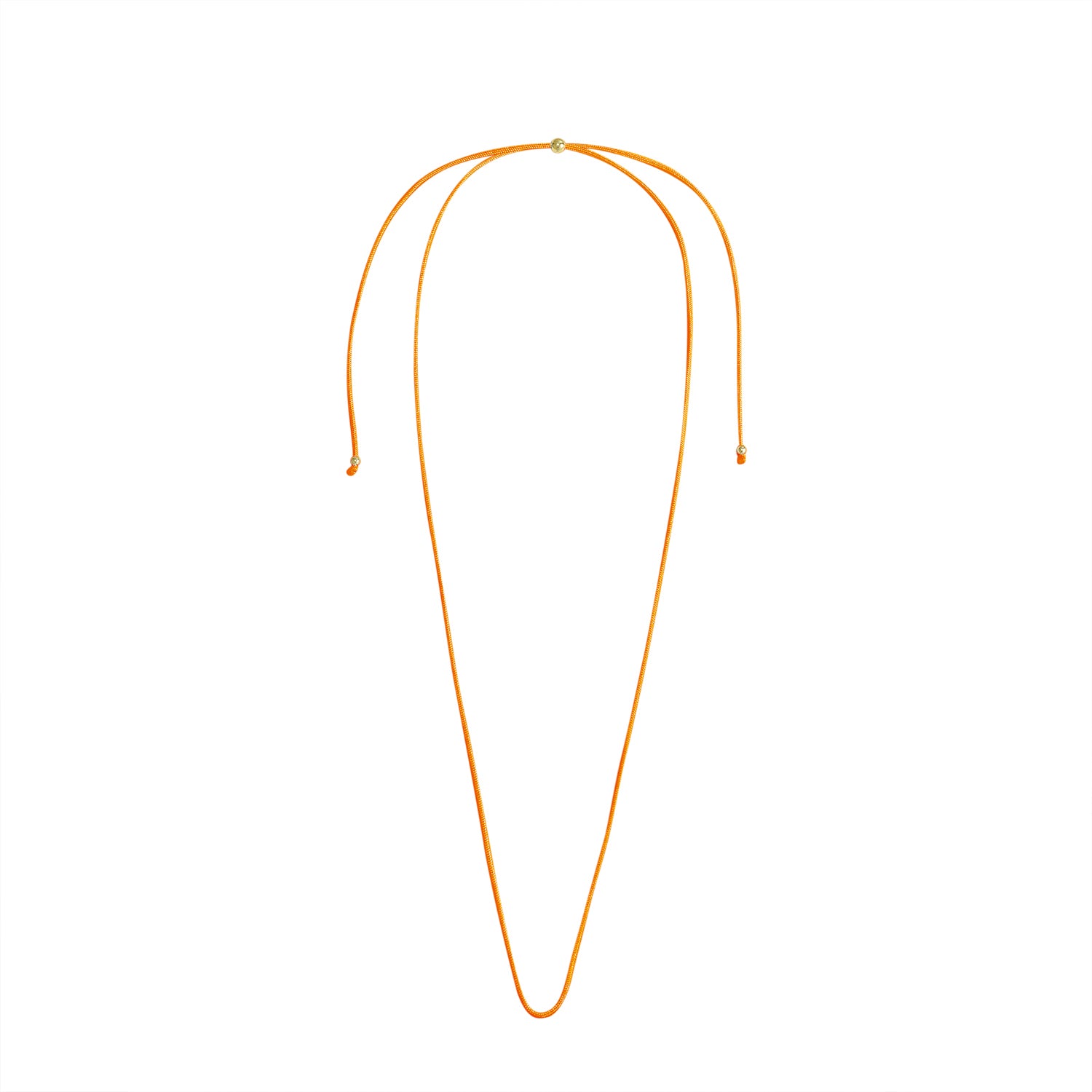 Heroes 1821 | Orange Cord | 14K Gold Plated 925 Silver
