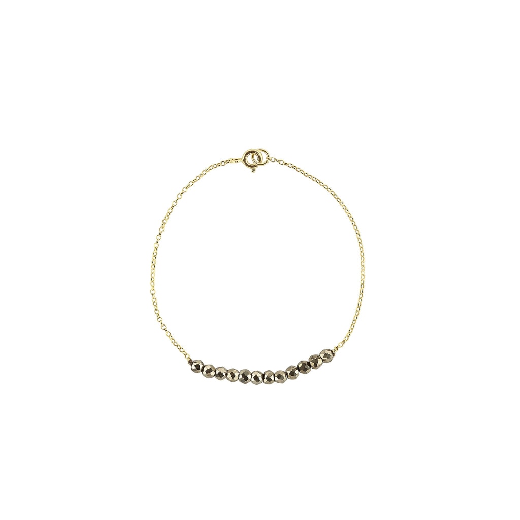 Argentum Tantum Bracelet - Pyrite - Gold Plated Silver - Spirito Rosa | Βραβευμένα Κοσμήματα σε Απίστευτες Τιμές