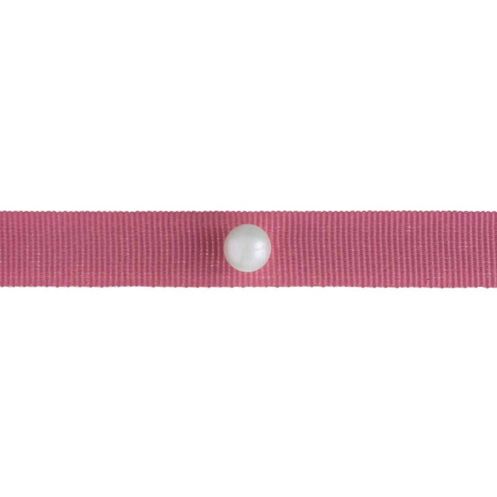 Omnia Solitaire Choker - White Pearl - Dirty Pink Ribbon - Spirito Rosa | Βραβευμένα Κοσμήματα σε Απίστευτες Τιμές